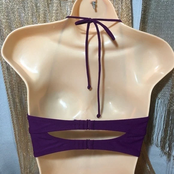 American Eagle Plum Colored Bathing Suit Top - Picture 2 of 5